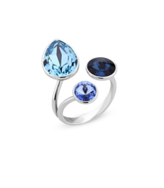 Glaskristal Ring van Spark Jewelry - Aquamarine
