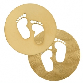 Goudkleurige baby voetjes / MY iMenso 33-0724