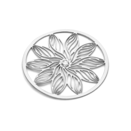 Elegante Gestructureerde Zilveren Bloem Munt van MY iMenso