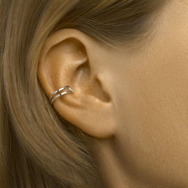 Zilveren Opengewerkte Earcuff voor Dames