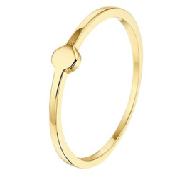 14k Gouden Dames Ring met Rondje