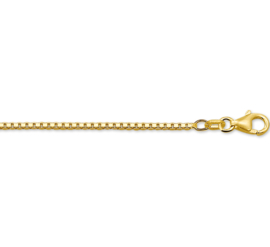 Glanzend Gouden Venetiaans Collier | Dikte: 1,4mm Lengte: 60cm