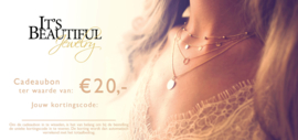 Cadeaubon t.w.v. € 20,00 + Gratis sieraad!