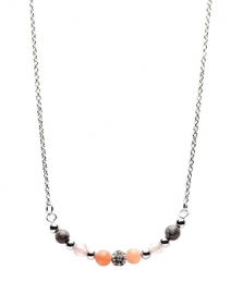 Karma Bohemian Ketting met Oranje Natuurstenen