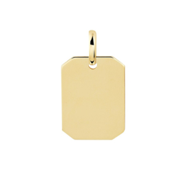 Tag Necklace Gold | Graveer Hanger van 14K Goud