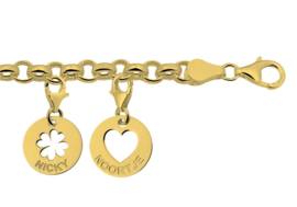 14 Karaats Gouden Schakelarmband van Names4ever