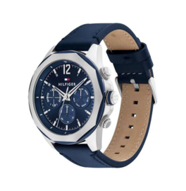 Tommy Hilfiger Horloge LARS - Ø46 - BLAUW TH1792063