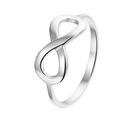 Egale Infinity Ring van Gerhodineerd Zilver