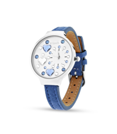 Heart Horloge van Spark met Blauwe Horlogeband