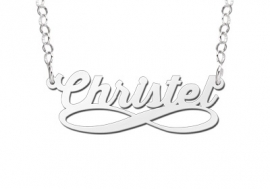 Names4ever Infinity Stijl Zilveren Naamketting