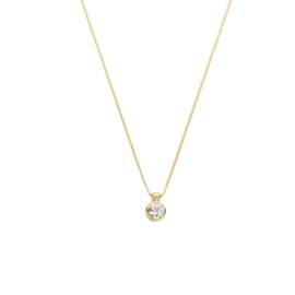 14k Geelgouden Collier met Zirkonia 40.23878