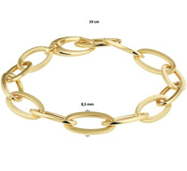 Geelgouden Draadschakel Armband voor Dames