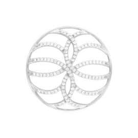 Zilveren Cirkels Munt met Zirkonia’s van MY iMenso 33-1433