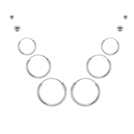 Karma Jewelry – Tiendelige Best Basics Earparty Set - Zilver