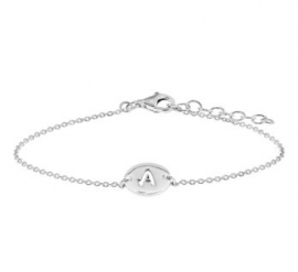 Zilveren Letter A t/m Z Armband voor Dames