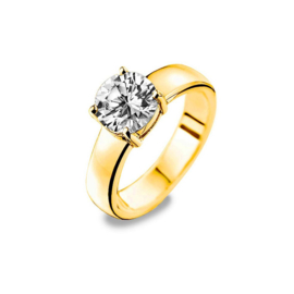 New Bling Ring met Robuuste Zirkonia / Ringmaat 52 mm