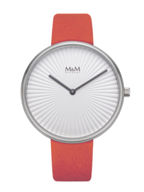 M&M Horloge voor Dames met Rode Horlogeband
