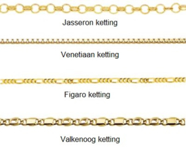 Gouden Bar Naamketting met Zirkonia Names4ever GNKB007