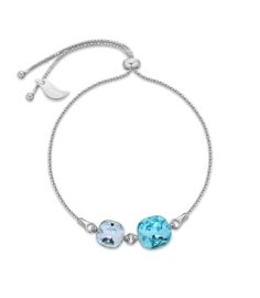 Armband van Spark Jewelry met Turquoise Glaskristallen