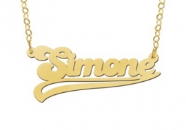 Names4ever Simone Stijl Gouden Naamketting