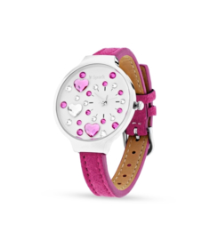 Heart Horloge van Spark met Felroze Horlogeband