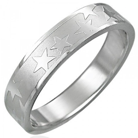 Sterren ring / Zilver kleur SKU24737