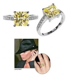 Princess Cut CZ Promise Ring