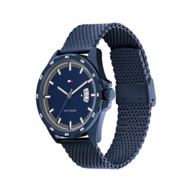 Tommy Hilfiger Donkerblauw Heren Horloge met Milanese Horlogeband