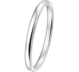 Stevige Dames Bangle armband van Zilver