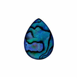 MY iMenso Abalone in Blauwe Hars 25mm Goccia Insignia
