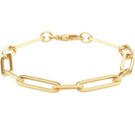 Robuuste Gouden Anker Schakelarmband voor Dames