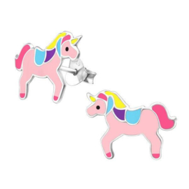 Lovely Unicorn Princess Kinderoorbellen van Zilver