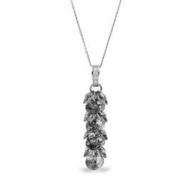 Frou Frou Grijze Glaskristallen Ketting van Spark Jewelry