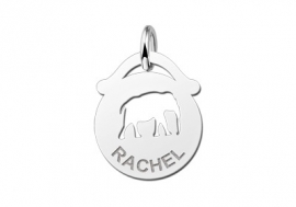 Names4ever Ronde Naamhanger met Olifant ZNDH037