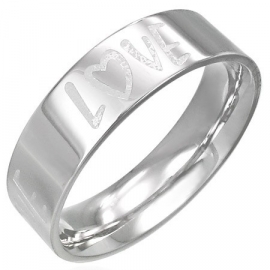 LOVE ring voor dames - Graveer Ring SKU13505