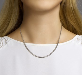 Geslepen Gourmet Collier 3,4mm van Edelstaal