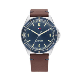 Tommy Hilfiger Maverick Heren Horloge met Blauwe Wijzerplaat