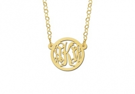 Names4ever Extra-Small Monogram Hanger + Gouden Ketting GMH016