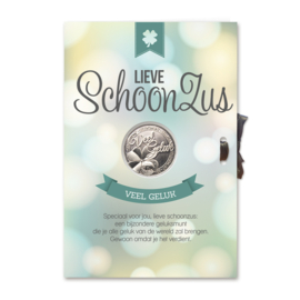 Geluksmunt Cadeaukaart - Lieve schoonzus