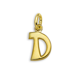 Gouden Letter Bedel Hanger – D