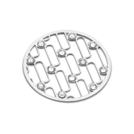 Gestructureerde Zilveren Cover Munt van MY iMenso met Zirkonia’s