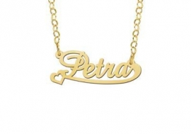 Names4ever Vergulde Petra Naamketting