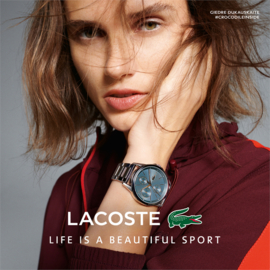 Lacoste Zilverkleurig Florence Horloge met Schakelband