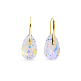 Spark Classic Drop Gilded Oorhangers Aurora Borealis