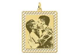 Gouden Fotogravure Hanger met Sierrand van Names4ever