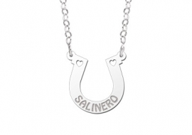 Names4ever Hoefijzer Naamketting Zilver ZNK54