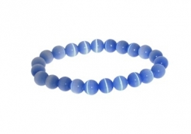 Blauwe Kattenoog Charm-bedelarmband AB14 > Names4ever