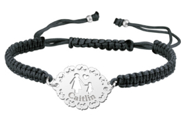 Zilveren Moeder-Dochter Shamballa Armband | Names4ever