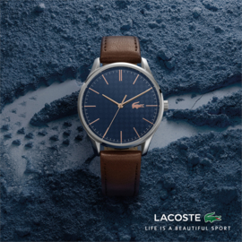 Lacoste Zilverkleurig Vienna Horloge voor Heren