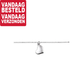 Zilveren Hart Hanger Armband voor Dames